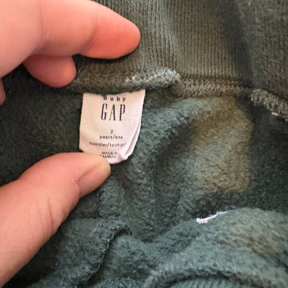 baby GAP Joggers Sweatpants Comfy Casual Green Kids Size 2T - Picture 5 of 6